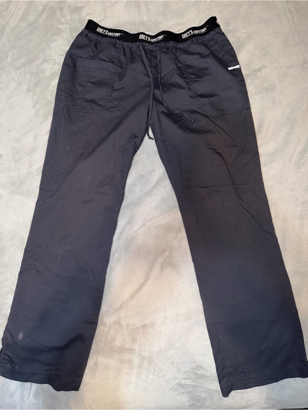 Grey's Anatomy Women’s Grey Drawstring Scrub Pants